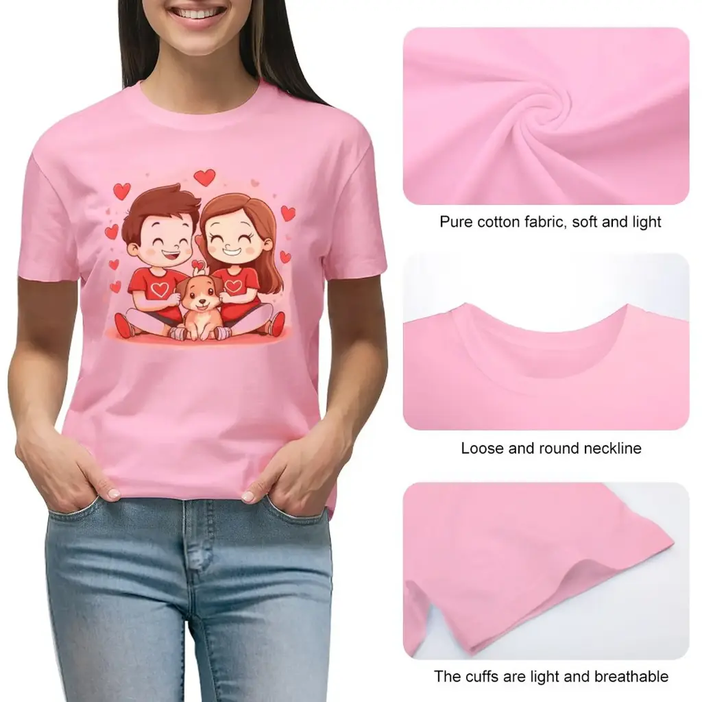 T-Shirts for Women-Printed Tees (High Definition & Front Printing) 