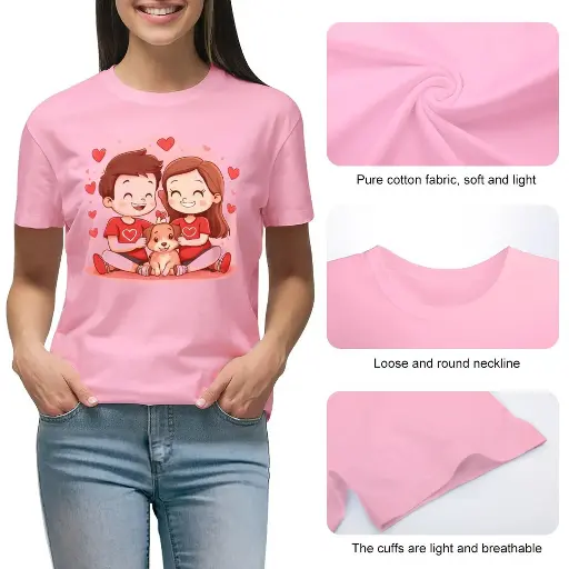 T-Shirts for Women-Printed Tees (High Definition & Front Printing) 